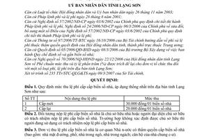 Quyết định 10/2007/QĐ-UBND  mức thu, chế độ thu, nộp quản lý và sử dụng lệ phí