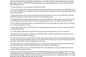 Chỉ thị 06/CT-UBND năm 2007 phòng cháy chữa cháy rừng Phú Yên