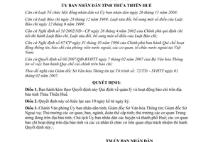 Quyết định 742/2007/QĐ-UBND Quy định quản lý hoạt động báo chí trên địa bàn