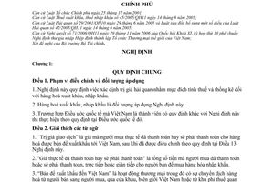 Nghị định 40/2007/NĐ-CP xác định trị giá hải quan đối với hàng hoá xuất  nhập khẩu