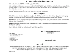 Quyết định 13/2007/QĐ-UBND Quy chế phối hợp quản lý giám định tư pháp Sở Tư pháp Long An