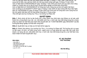 Quyết định 767/QĐ-BNN đính chính Danh mục vắc xin, chế phẩm sinh học, vi sinh vật, hoá chất trong thú y được lưu hành tại Việt Nam