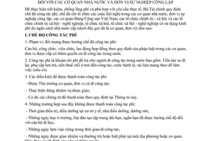 Thông tư 23/2007/TT-BTC quy định chế độ công tác phí chi tổ chức hội nghị cơ quan nhà nước đơn vị sự nghiệp công lập