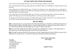 Quyết định 854/2007/QĐ-UBND chấm dứt hiệu lực Quyết định 2043/2001/QĐ-UBND