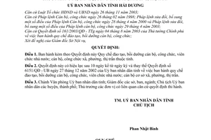 Quyết định 1304/2007/QĐ-UBND Quy chế đào tạo, bồi dưỡng cán bộ, công chức, viên chức nhà nước; cán bộ, công chức xã, phường, thị trấn