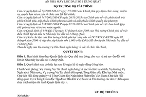 Quyết định 20/2007/QĐ-BTC Quy chế huy động cho vay trả nợ vốn Dự án Nhà máy lọc dầu số 1 Dung Quất