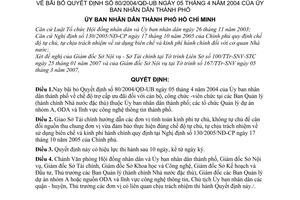 Quyết định 55/2007/QĐ-UBND chế độ trợ cấp ưu đãi cán bộ công chức viên chức bãi bỏ Quyết định 80/2004/QĐ-UB