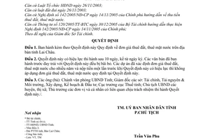 Quyết định 07/2007/QĐ-UBND đơn giá thuê đất, thuê mặt nước