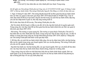 Công văn  1875/VPCP-CCHC thực hiện Đề án đơn giản hóa thủ tục hành chính trên các lĩnh vực quản lý nhà nước 2007-2010