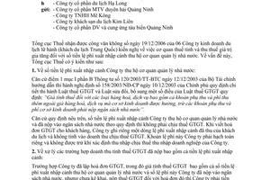 Công văn  1361/TCT- PCCS  thuế GTGT đối với số tiền lệ phí xuất nhập cảnh thu hộ