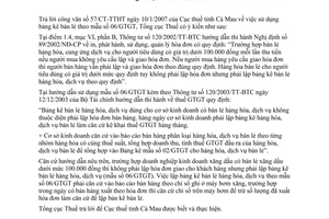 Công văn  1418/TCT-PCCS bảng kê bán lẻ hàng hóa, dịch vụ