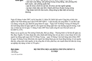 Công văn  1263/LĐTBXH-ATLĐ  nghỉ ngày Giỗ Tổ Hùng Vương