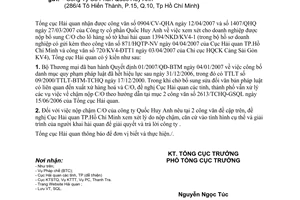 Công văn  2222/TCHQ-GSQL chậm nộp C/O.