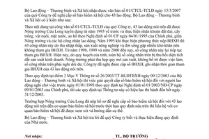 Công văn  1417/LĐTBXH-BHXH  xem xét cấp sổ bảo hiểm xã hội cho người lao động