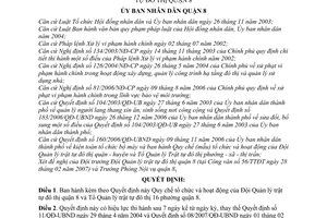 Quyết định 14/2007/QĐ-UBND quy chế tổ chức hoạt động đội quản lý trật tự đô thị Quận 8