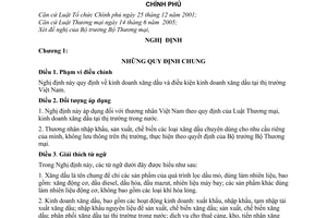 Nghị định 55/2007/NĐ-CP kinh doanh xăng dầu