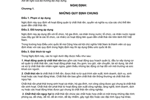 Nghị định 59/2007/NĐ-CP quản lý chất thải rắn