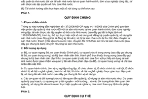 Thông tư 35/2007/TT-BTC phân cấp quản lý NN tài sản NN CQHC đơn vị sự nghiệp công lập tài sản xác lập quyền sở hữu NN huớng dẫn 137/2006/NĐ-CP