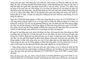 Chỉ thị 1284/CT-BNN-KL tăng cường công tác quản lý trại nuôi sinh sản, sinh trưởng cơ sở trồng cấy nhân tạo động, thực vật hoang dã