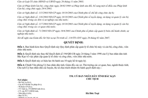 Quyết định 615/2007/QĐ-UBND phân cấp quản lý tổ chức bộ máy và cán bộ