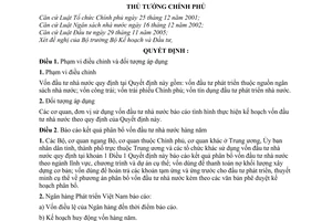 Quyết định 52/2007/QĐ-TTg chế độ báo cáo kế hoạch vốn đầu tư Nhà nước