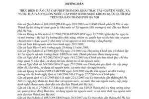 Hướng dẫn 1478/HD-TNMTND-TNDT  thực hiện phân cấp phép thăm dò