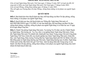 Quyết định 17/2007/QĐ-NHNN Quy chế hoạt động Ban Chỉ đạo phòng chống tham nhũng ngành Ngân hàng