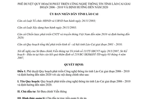 Quyết định 908/QĐ-UBND năm 2007 quy hoạch phát triển Công nghệ thông tin