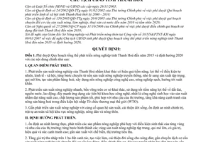 Quyết định 1190/QĐ-UBND phê duyệt Quy hoạch tổng thể phát triển nông nghiệp