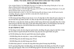 Thông tư 40/2007/TT-BTC hướng dẫn mức chi công tác tuyên truyền vận động thu gom sàng lọc đơn vị máu đạt tiêu chuẩn