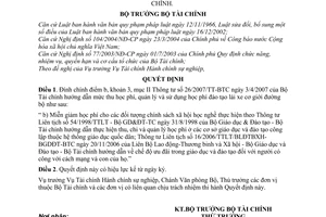 Quyết định 1575/QĐ-BTC đính chính Thông tư 26/2007/TT-BTC