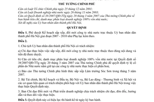 Quyết định 479/QĐ-TTg phê duyệt Kế hoạch sắp xếp, đổi mới công ty nhà nước