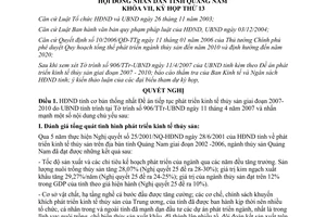 Nghị quyết 82/2007/NQ-HĐND phát triển kinh tế thủy sản Quảng Nam 2007 2010