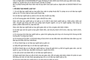 Thông tư 02/2007/TT- BTP hướng dẫn quy định Luật Luật sư Nghị định hướng dẫn Luật Luật sư