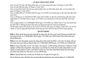 Quyết định 10/2007/QĐ-UBND điều chỉnh đơn giá thuê đất áp dụng trên địa bàn tỉnh