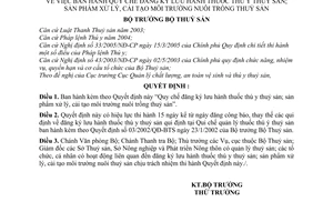 Quyết định 03/2007/QĐ-BTS Quy chế đăng ký lưu hành thuốc thú y sản phẩm xử lý cải tạo môi trường nuôi trồng thuỷ sản