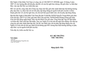 Công văn  1392/BNV-TCPCP  hướng dẫn chế độ phụ cấp đối với cán bộ nghỉ hưu nhưng vẫn giữ chức vụ lãnh đạo hội