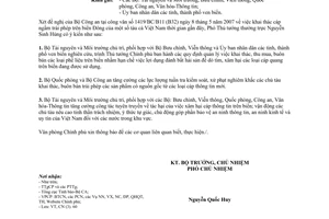 Công văn 2717/VPCP-CN khai thác cáp ngầm trái phép trên biển Đông của một số tàu