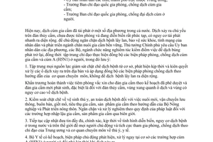 Công văn  645/TTg-NN  chỉ đạo phòng, chống dịch cúm gia cầm