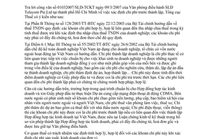 Công văn  2094/TCT-PCCS chi phí trước thành lập