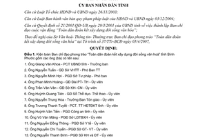 Quyết định 26/2007/QĐ-UBND Ban chỉ đạo Toàn dân xây dựng đời sống văn hóa