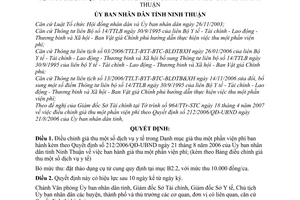 Quyết định 103/2007/QĐ-UBND điều chỉnh Quyết định 12/2006/QĐ-UBND giá thu dịch vụ y tế
