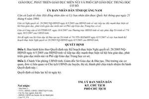 Quyết định 1392/QĐ-UBND 2007 đẩy mạnh thực hiện xã hội hóa giáo dục Quảng Nam