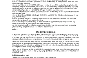 Hướng dẫn 159/HD-SXD  giới thiệu địa điểm, cấp chứng chỉ quy hoạch