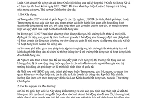 Chỉ thị 11/2007/CT-TTg triển khai thi hành Luật Kinh doanh bất động sản
