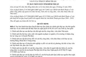 Quyết định 21/2007/QĐ-UBND về Quy định chính sách đào tạo thu hút nguồn nhân lực