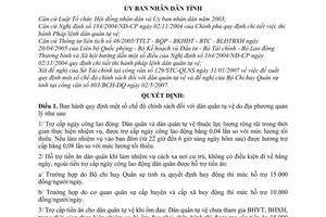 Quyết định 62/2007/QĐ-UBND chế độ chính sách dân quân tự vệ