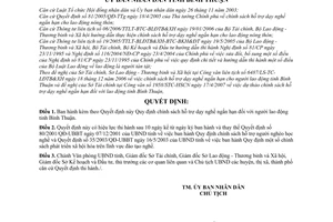 Quyết định 22/2007/QĐ-UBND chính sách hỗ trợ dạy nghề ngắn hạn