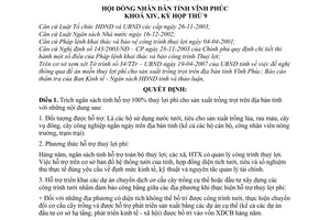 Nghị quyết 09/2007/NQ-HĐND hỗ trợ 100% thuỷ lợi phí cho sản xuất trồng trọt