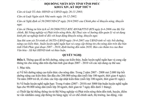 Nghị quyết 03/2007/NQ-HĐND bồi dưỡng nâng cao kiến thức huấn luyện nghề nông dân